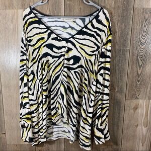 Zara Basic Zebra Print top